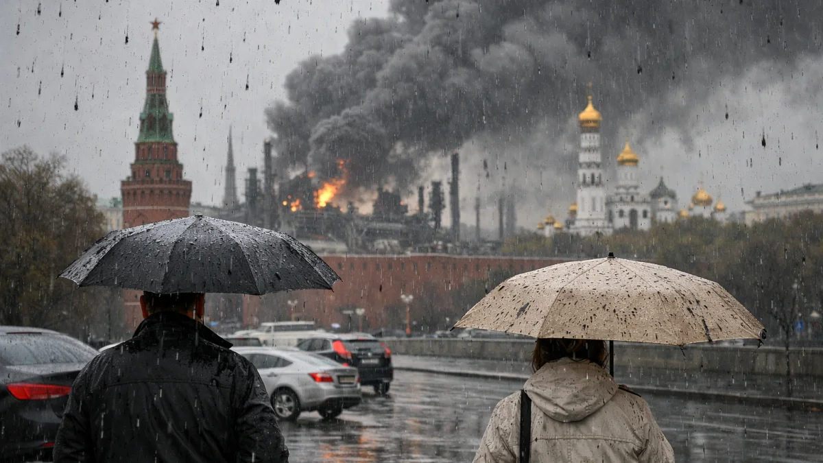Black Rain Complaints Surface in Moscow After Refinery Strike