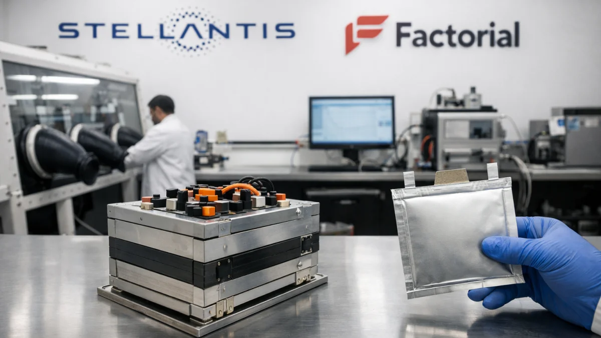 Stellantis Holds Stake in Solid-State Battery Startup Factorial