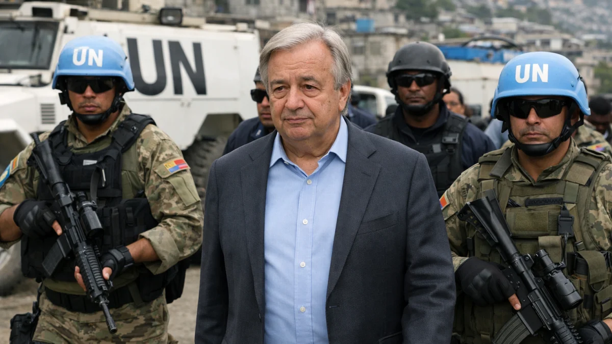 UN Chief Visits Haiti Amid Deployment of New Gang-Suppression Force