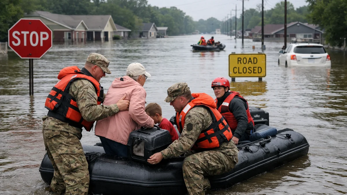 Severe Flooding Threatens Southern US States Prompting Evacuations