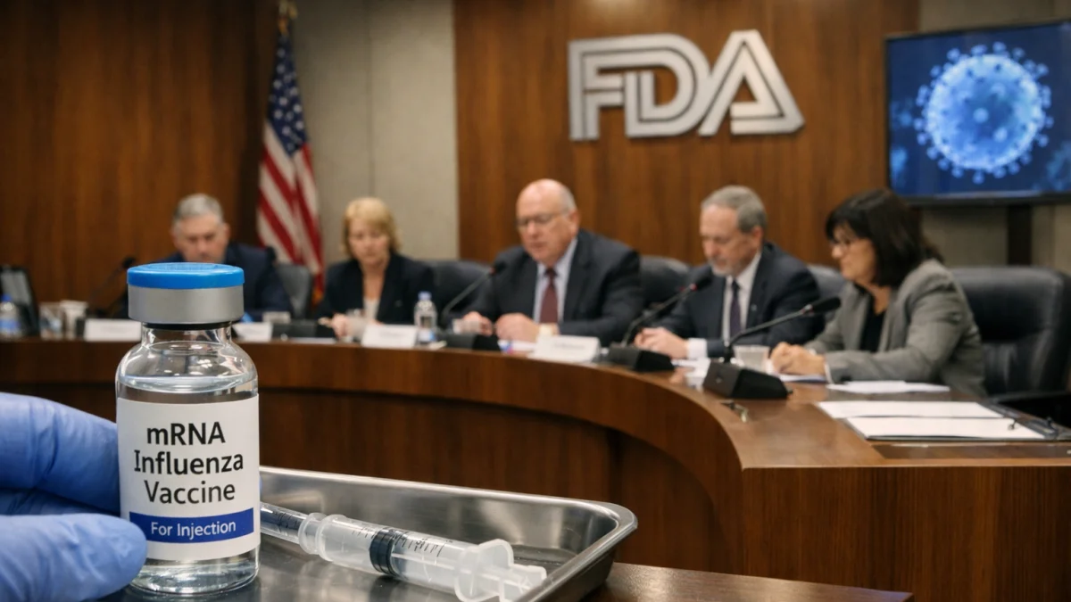 FDA Panel Considers First mRNA-Based Flu Vaccine for Approval