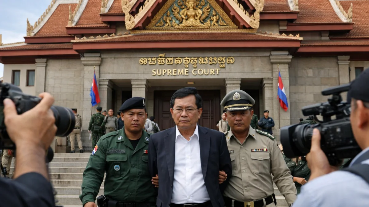 Cambodian Court Upholds Conviction of Opposition Politician