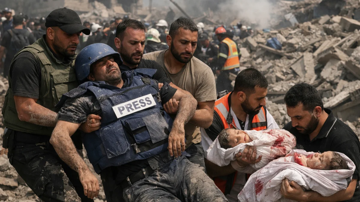 Gaza Death Toll Rises After Israeli Strikes Kill Journalist and Children