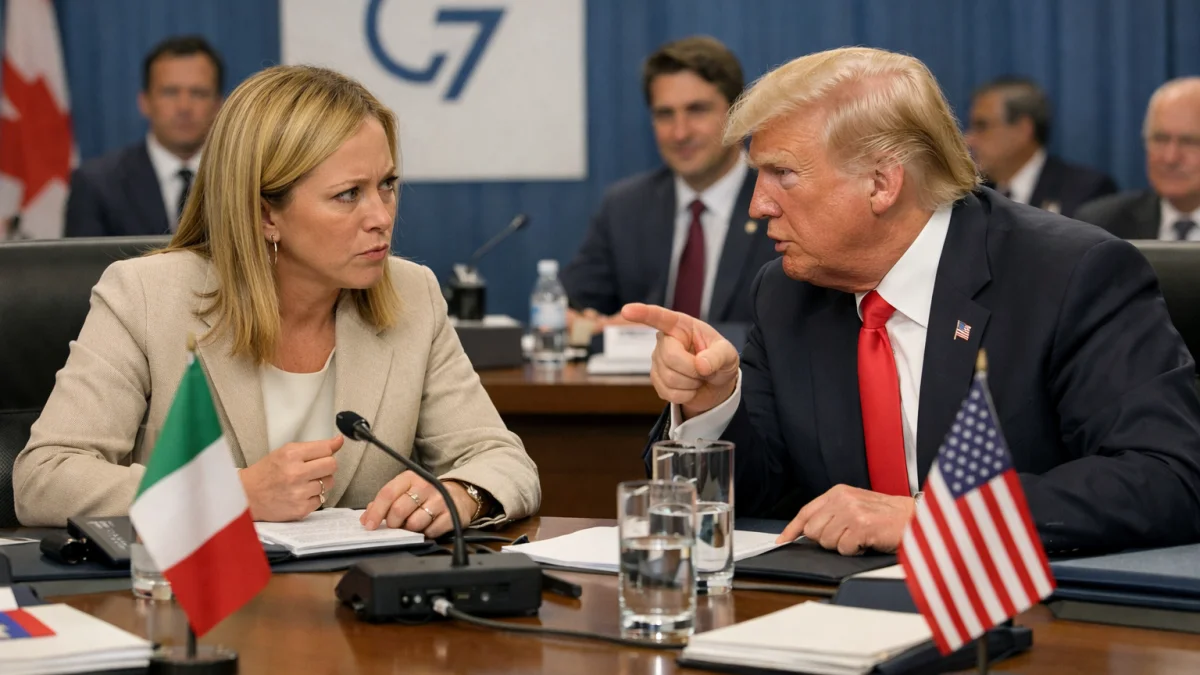 Italian Prime Minister Meloni Exchanges Barbs with Trump Over G7 Matters