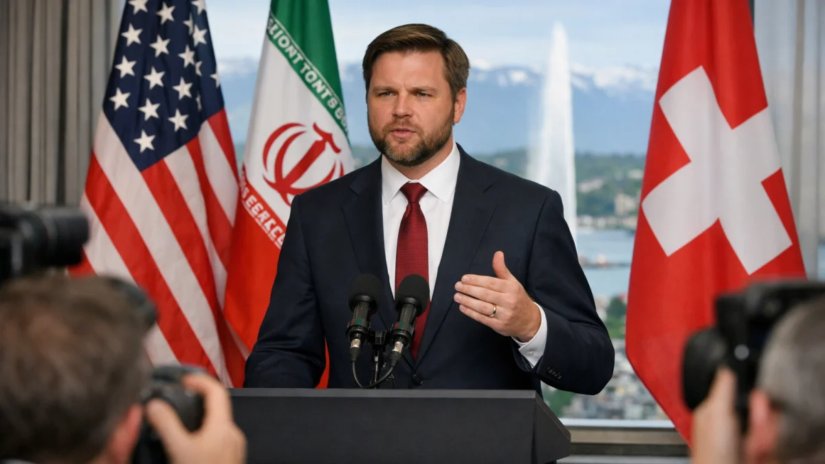 Vance Delivers Remarks in Switzerland on Iran Negotiations