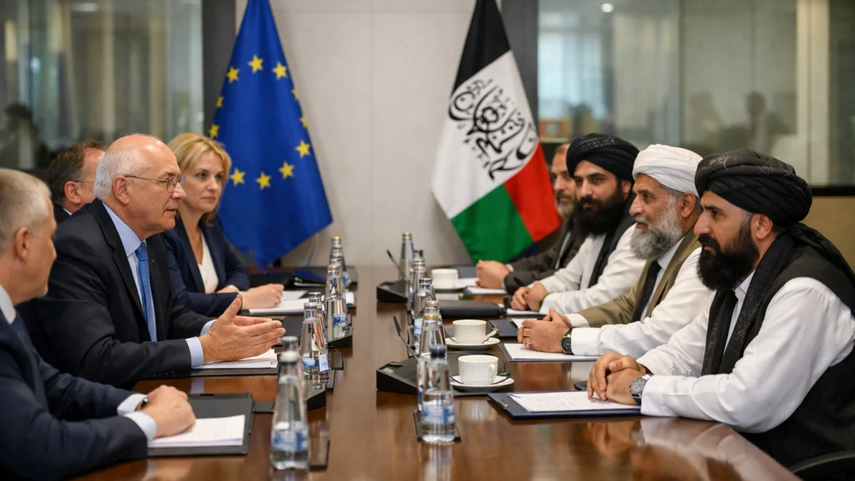 EU Officials Hold Talks with Taliban in Brussels Over Afghan Deportations