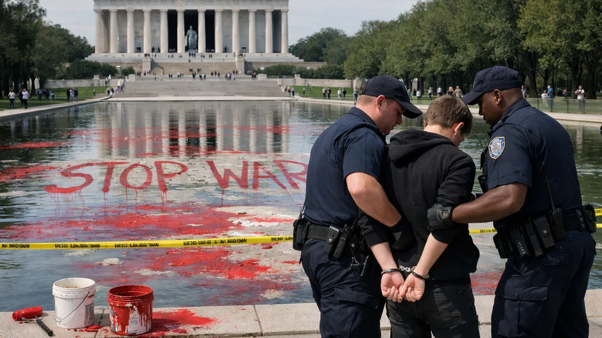 Lincoln Memorial Reflecting Pool Saga Continues with Vandalism Claims and Arrests