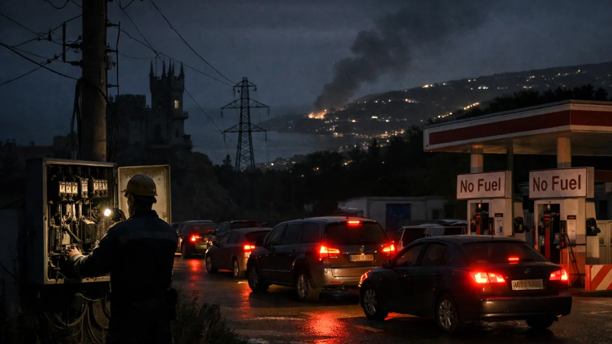 Power Outages and Fuel Restrictions Imposed in Crimea Due to Attacks