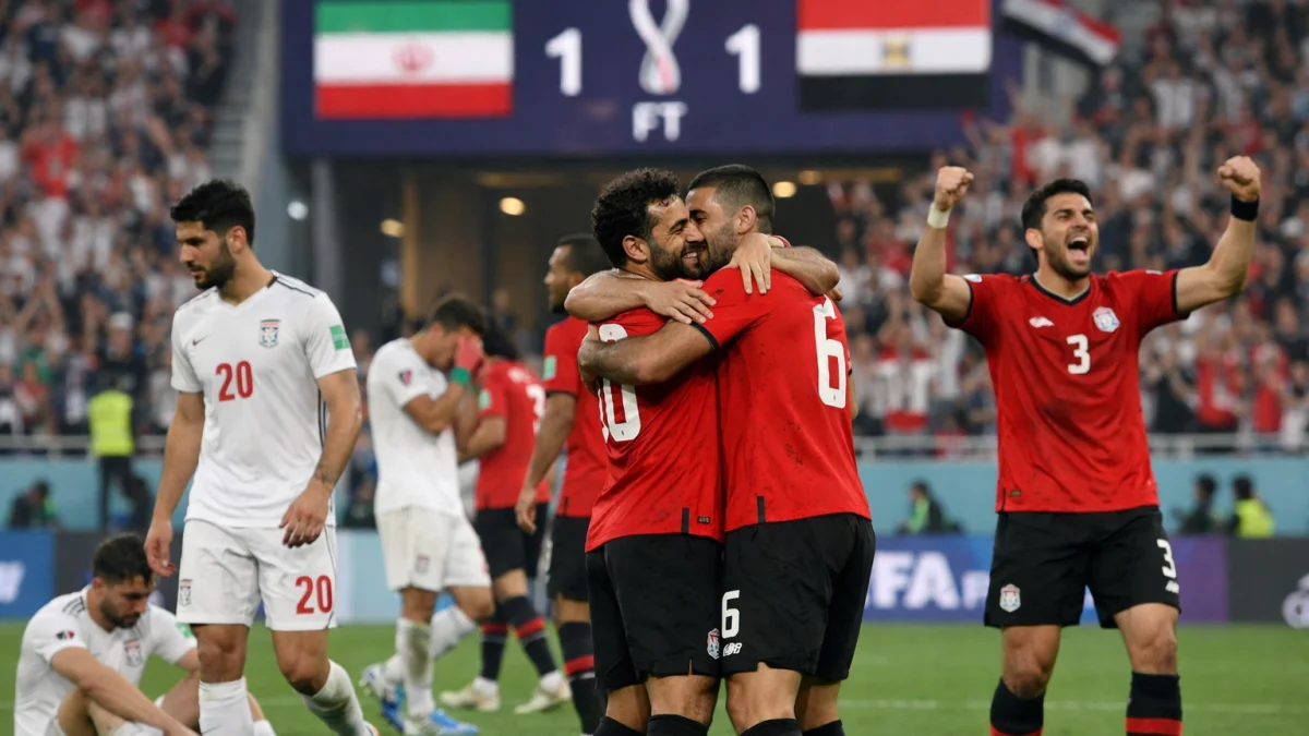 Egypt Qualifies for World Cup Round of 32 After 1-1 Draw With Iran