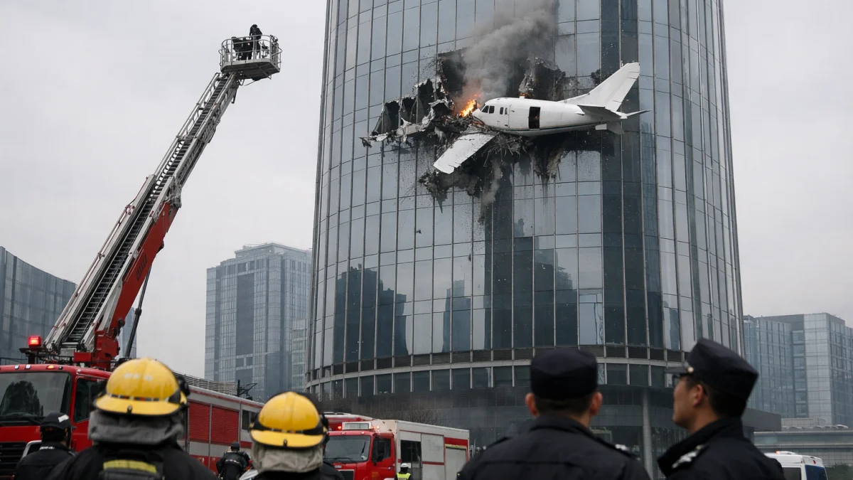 Small Plane Crashes Into Beijing's Tallest Skyscraper, Killing Pilot