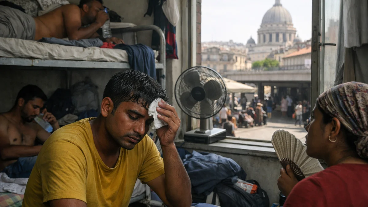 Urban Migrants Enduring Record Heat Without Reliable Cooling in European Capitals