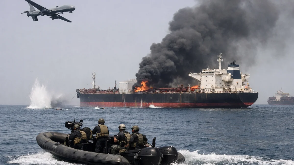 Trump Accuses Iran of Ceasefire Violation Over Drone Attacks on Hormuz Shipping